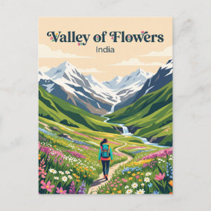 Carte Postale Valley of Flowers Parc national d'Inde