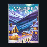 Carte Postale Valloire : Toile Alpestre, Éclats d'Hiver en Harmo<br><div class="desc">Valloire,  perle des Alpes,  s'étire harmonieusement au creux des montagnes. Les skieurs évoluent avec grâce,  les chalets traditionnels apportent un charme authentique. La nuit,  le village s'illumine doucement,  créant une ambiance paisible sous un ciel étoilé,  une invitation à vivre l'hiver dans la simplicité et la sérénité.</div>