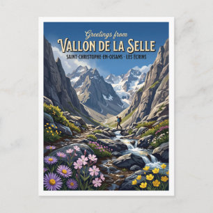 Carte Postale Vallon de la Selle, Saint-Christophe-en-Oisans