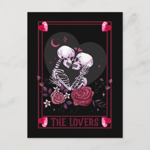 Carte Postale Valloween romantique foncé Valentine