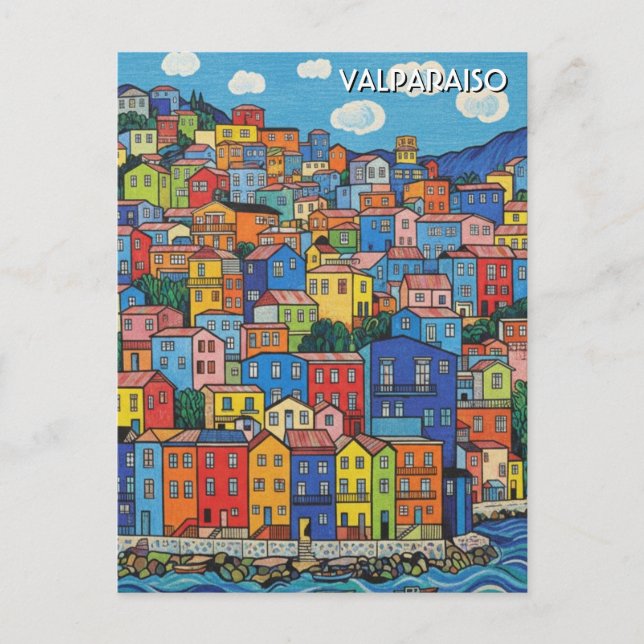 Carte Postale Valparaiso Chili (Devant)