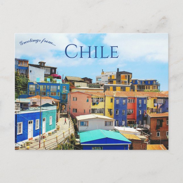 Carte Postale Valparaiso Chili (Devant)