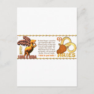 Carte Postale Valxart 1964 2024 Bois Dragon zodiac Aries