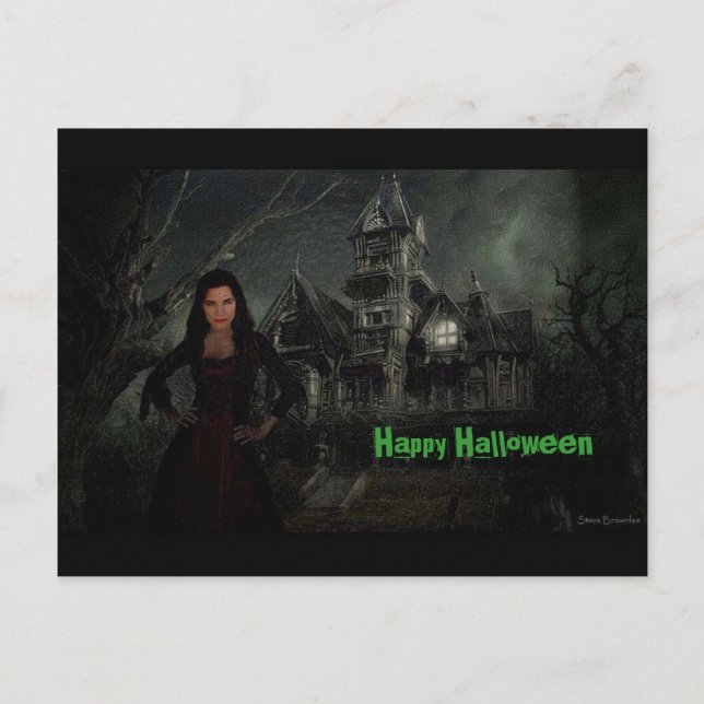 Carte postale Vamp Halloween (Devant)