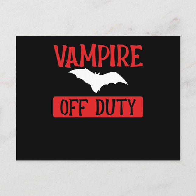 Carte Postale Vampire bat off duty (Devant)