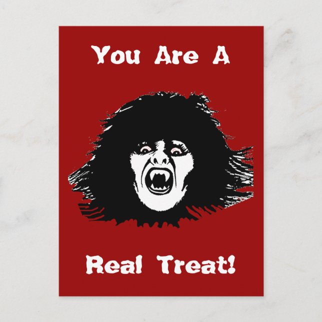 Carte Postale Vampire Chick est un vrai régal (Devant)