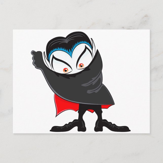 Carte Postale Vampire d'Halloween (Devant)