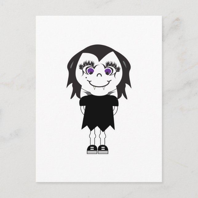 Carte Postale Vampire Girl Corps complet (Devant)