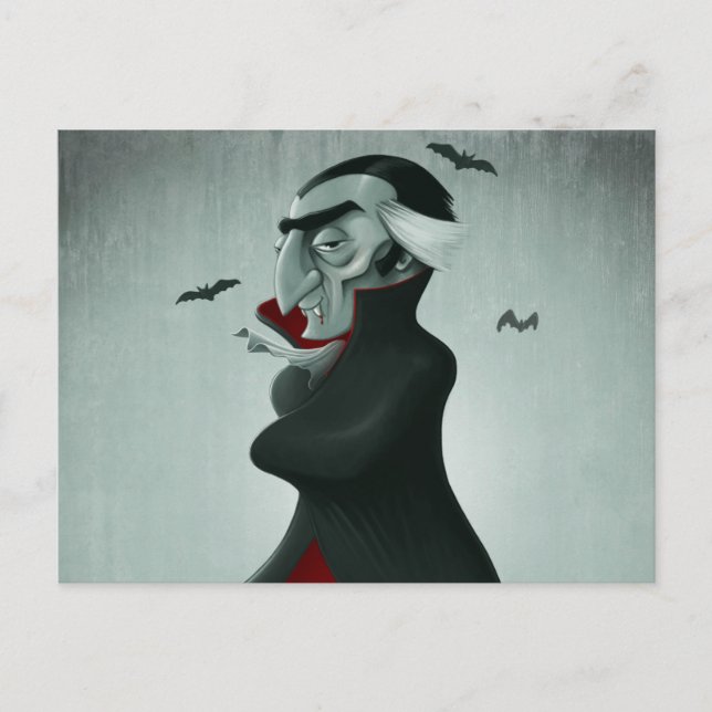 Carte Postale Vampire halloween (Devant)