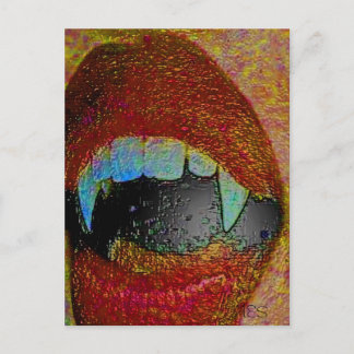 CARTE POSTALE VAMPIRE KISS