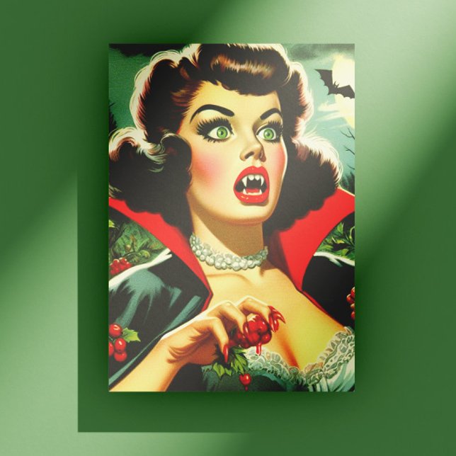 Carte Postale Vampire Mignon Pin-up (Créateur téléchargé)