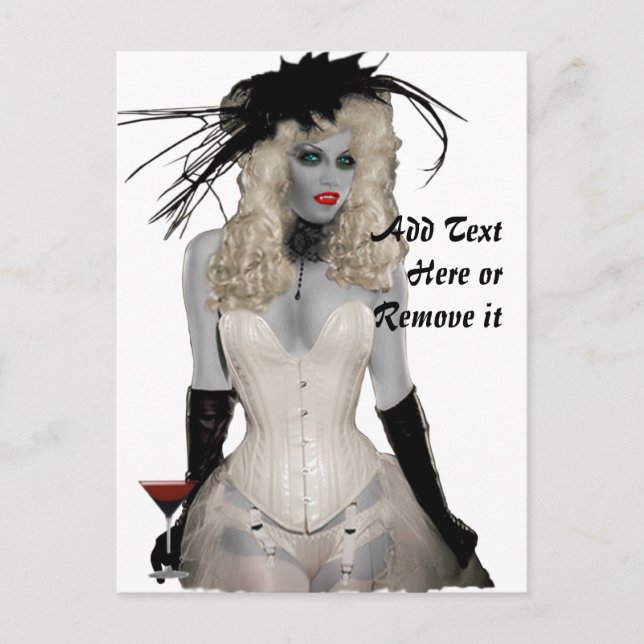 Carte postale Vampire vintage (Devant)