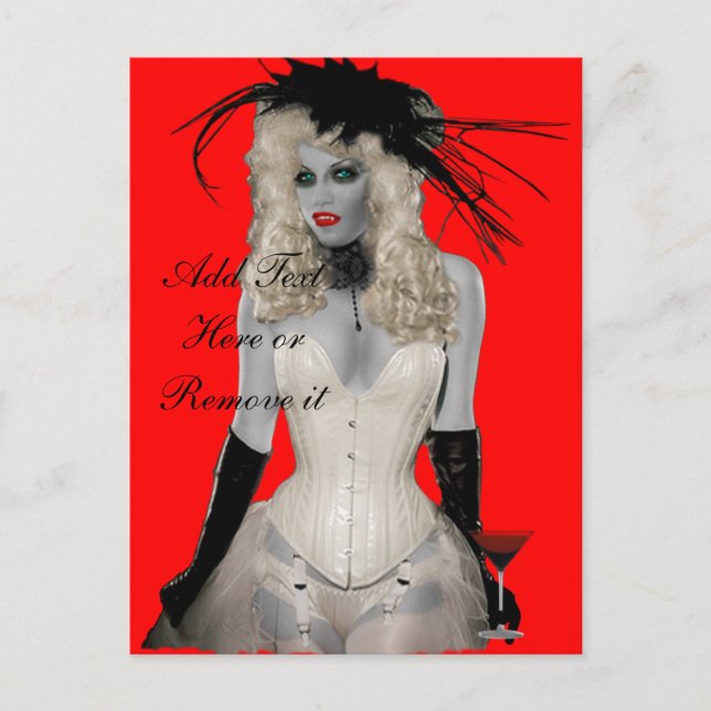 Carte postale Vampire vintage (Devant)