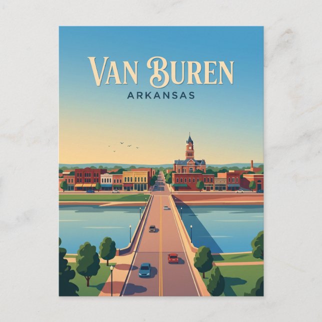 Carte Postale Van Buren États-Unis (Devant)