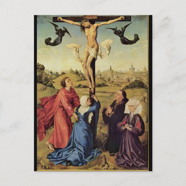 Carte Postale van der Weyden Jésus sur la Croix (Devant)