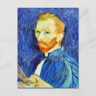 Carte Postale Van Gogh - Autoportrait, 1889 (pinceaux et chevale