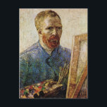Carte Postale Van Gogh Autoportrait devant Easel<br><div class="desc">Self-Portrait in Front of the Easel by Vincent van Gogh est un post impressionnisme d'art vintage peinture de portrait de la vie quotidienne mettant en vedette l'artiste. Van Gogh a créé de nombreux autoportraits au cours de sa vie, il était un auto-portraitiste prolifique, qui s'est peint trente-sept fois entre 1886...</div>