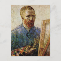 Van Gogh Autoportrait devant Easel