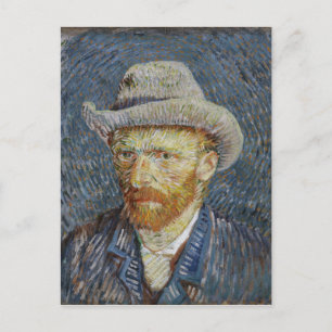 Carte Postale Van Gogh Autoportrait Gris Sens Casquette Peinture