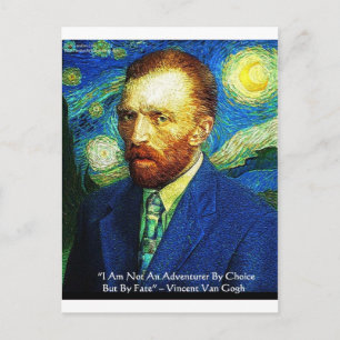 Carte Postale Van Gogh "Aventurier par le Destin" Cadeaux T-shir