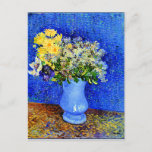 Carte Postale Van Gogh - Bouquet de fleurs dans un Vase Bleu<br><div class="desc">Bouquet de fleurs dans un Vase Bleu,  célèbre peinture florale de Vincent van Gogh</div>