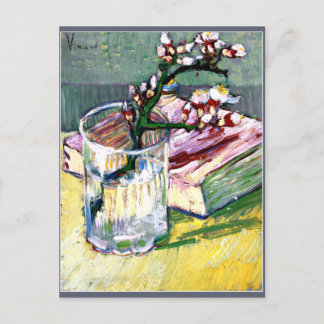 Carte Postale Van Gogh - Branche d'amande florissante avec un li