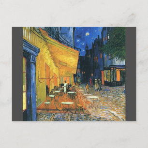 Carte Postale Van Gogh Célèbre Peinture Café Terrasse en soirée