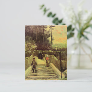 Carte Postale Van Gogh - Chemin en pente à Montmarte