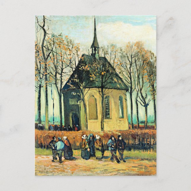 Carte Postale Van Gogh - Congrégation, Église réformée (Devant)
