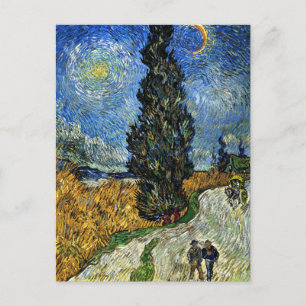 Carte Postale Van Gogh - Cypress contre un ciel étoilé