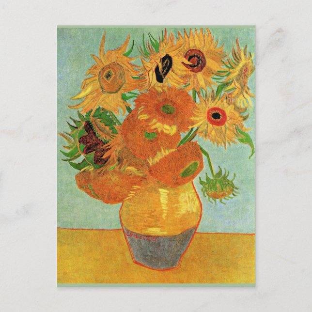 Carte Postale Van Gogh - Douze tournesols (Devant)