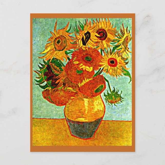 Carte Postale Van Gogh - Douze tournesols au mat (Devant)