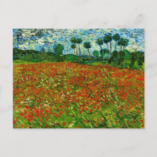 Carte Postale Van Gogh Field with Poppies (F636) Fine Art