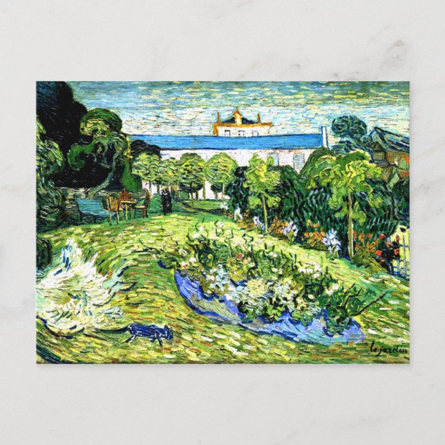 Carte Postale Van Gogh - Jardin de Daubigny (Devant)