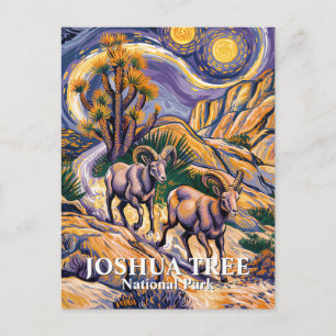 Carte Postale Van Gogh Joshua Tree Faune Mouton & Texte personna