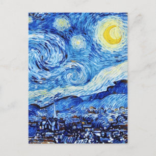 Carte Postale Van Gogh - La nuit étoilée - Noël blanc