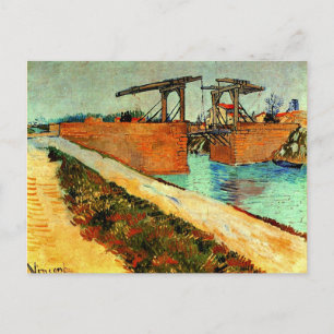 Carte Postale Van Gogh - Le pont des Langlois avec la route