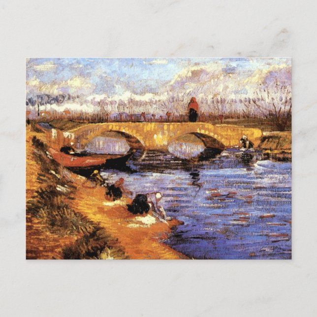 Carte Postale Van Gogh - Le pont Gleize (Devant)
