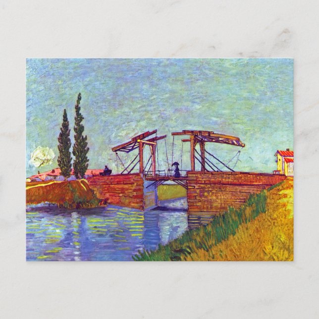 Carte Postale Van Gogh - Le Pont Langlois à Arles (Devant)