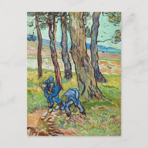 Carte Postale Van Gogh - Les Diggers, célèbre peinture,