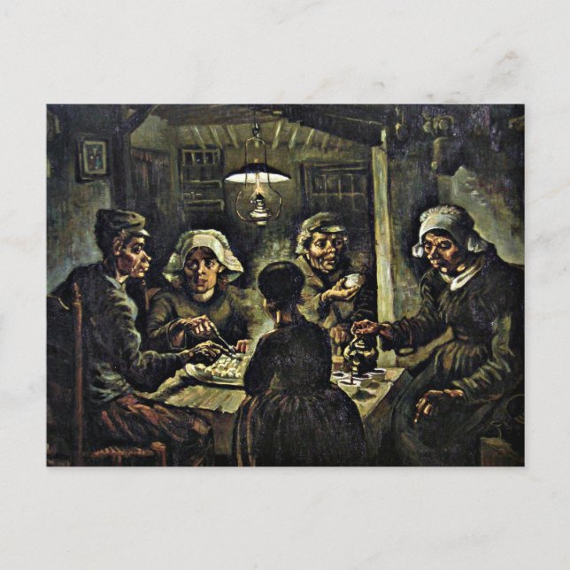 Carte Postale Van Gogh - Les mangeurs de pommes de terre (Devant)