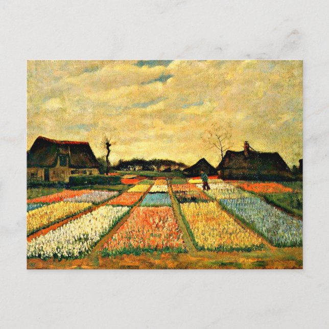 Carte Postale Van Gogh - Lits à fleurs en Hollande (Devant)