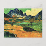 Carte Postale Van Gogh - Mont Gaussier avec Mas de Saint-Paul<br><div class="desc">Le Mont Gaussier avec le Mas de Saint-Paul,  peinture paysagère de Vincent van Gogh</div>