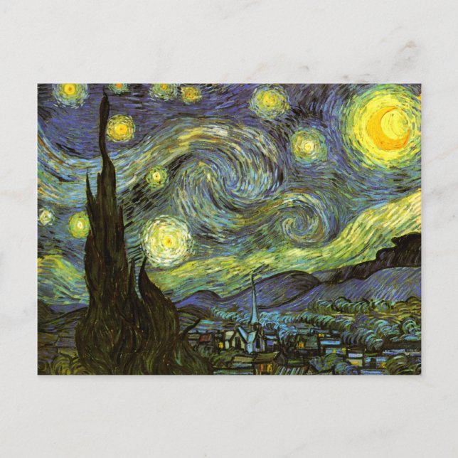 Carte Postale Van Gogh : Nuit étoilée (Devant)