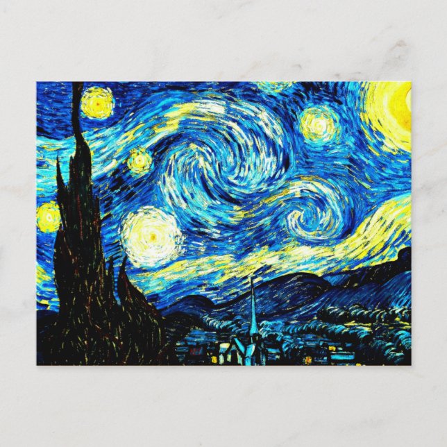 Carte Postale Van Gogh - Nuit étoilée (Devant)