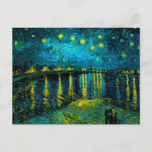 Carte Postale Van Gogh Nuit étoilée sur le Rhône