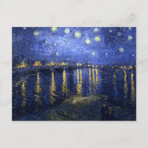 Carte Postale Van Gogh : Nuit étoilée sur le Rhône