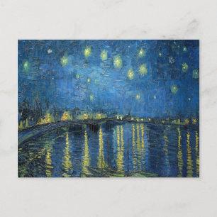 Carte Postale Van Gogh Nuit étoilée sur le Rhône