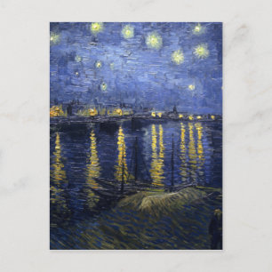 Carte Postale van Gogh - Nuit étoilée sur le Rhône (1888)