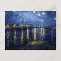 Van Gogh Nuit étoilée sur Rhône
